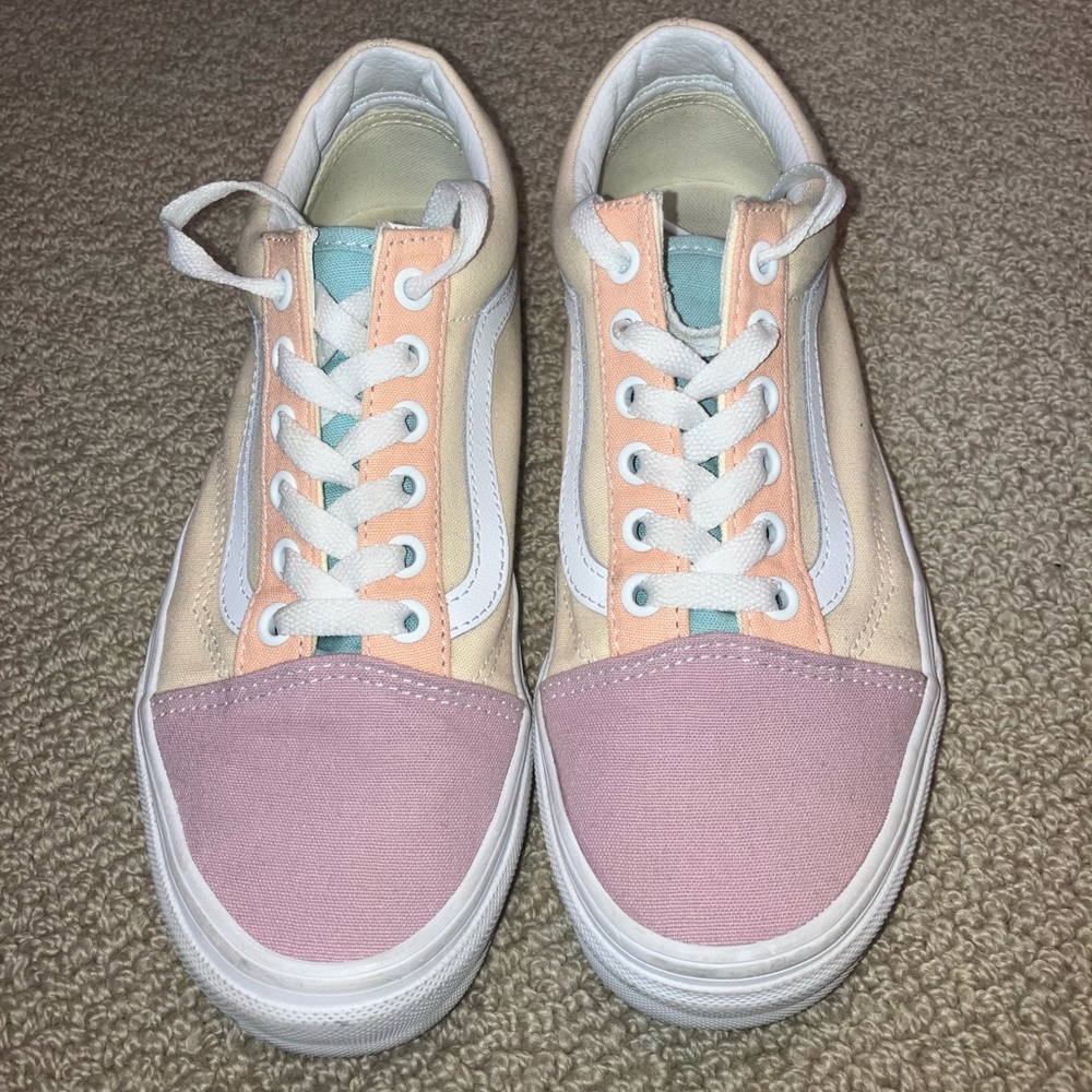 NWOT old skool Vans- pastel colors